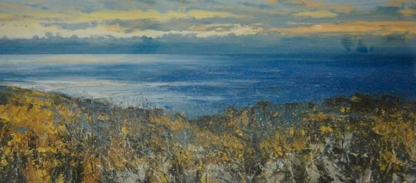 - a , Print by John Brenton, measuring 16 x 35 cm (H x W) framed at 33 x 52 cm £80